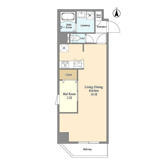 アルファコート谷在家の間取り