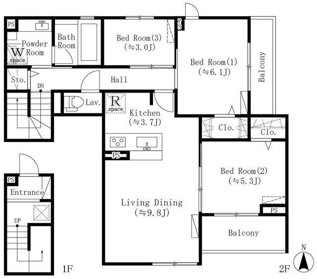 ParkBear四谷三丁目の間取り