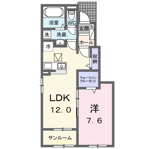 クロスサイド アパートメントⅡの間取り