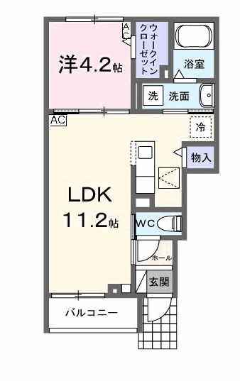 リファインⅤ・01020号室の間取り