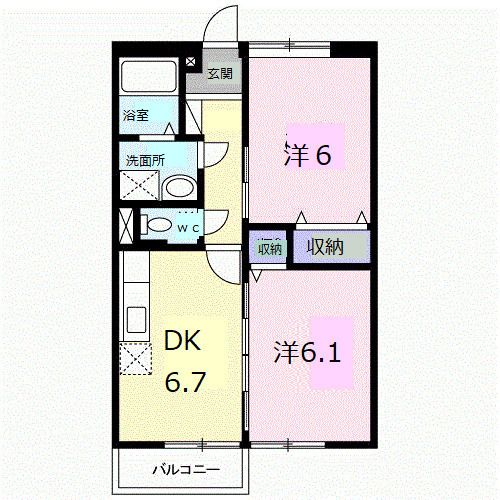 パインツリーCの間取り