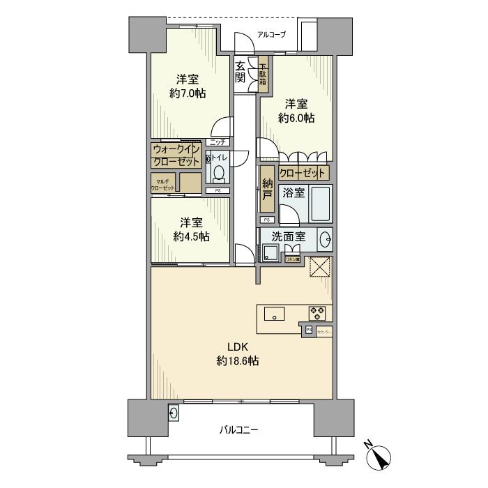グランフォーリア安城の間取り
