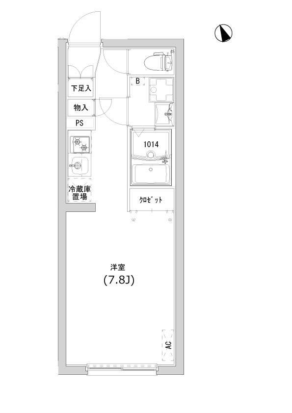 リーガランド江戸川橋・303号室の間取り