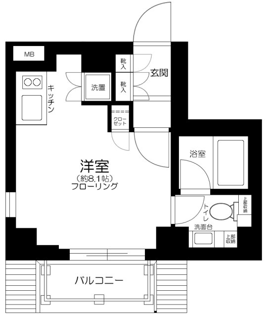 アークス鷺ノ宮・505号室の間取り
