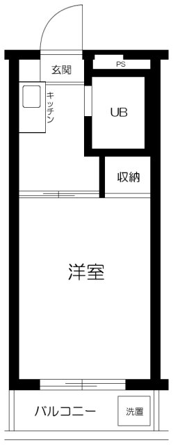 ベルサイユ池上第2・307号室の間取り
