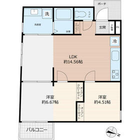 ｆｉｋａ鎌倉大船・102号室の間取り