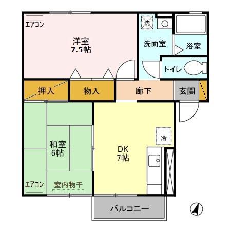 グリーンシャトルDの間取り