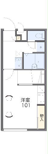 レオパレスグリーンサイドの間取り