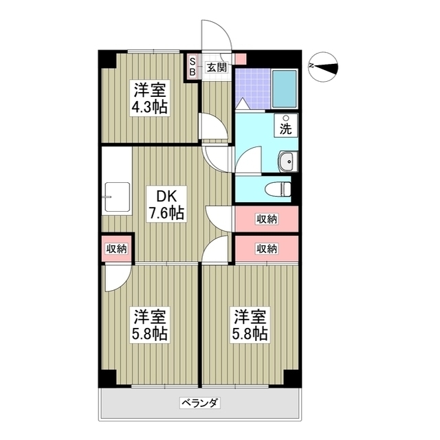 インペリアル本丸の間取り