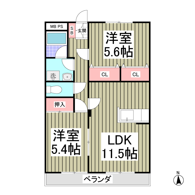 ビクトリーマンションの間取り