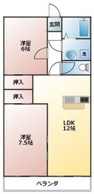 クレセント三ツ木の間取り