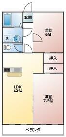 クレセント三ツ木の間取り