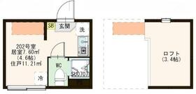 ワイズときわ台・0202号室の間取り