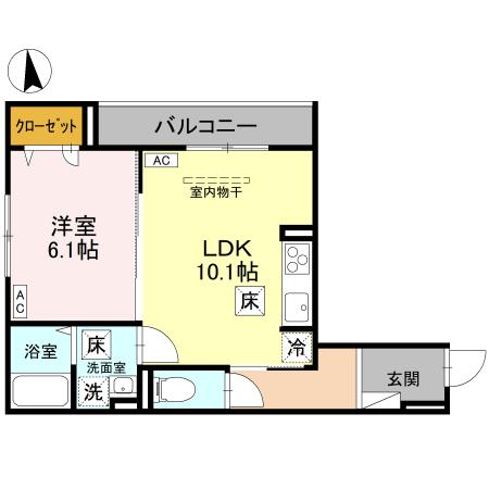 (仮)D-ROOM戸田PJ・103号室の間取り