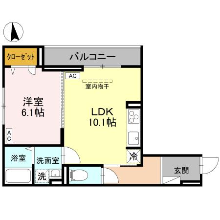 (仮)D-ROOM戸田PJ・203号室の間取り