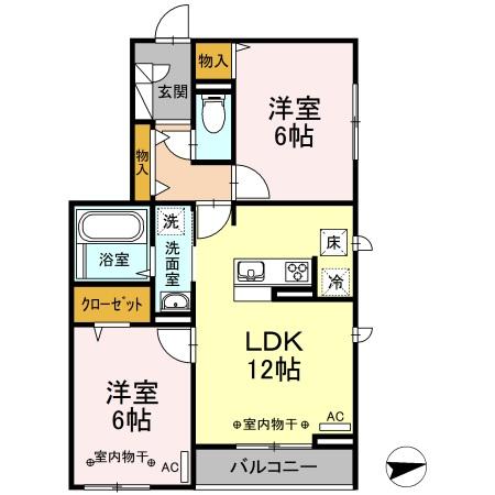 ベルフォートの間取り