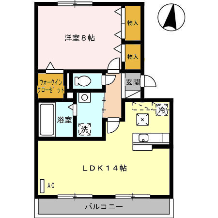 R ﾙﾐｴｰﾙ（ｱｰﾙﾙﾐｴｰﾙ）の間取り