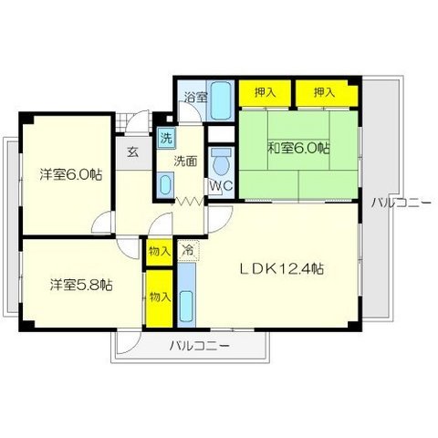 プチセンリオカモトの間取り