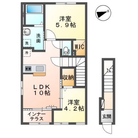 木更津市高柳新築アパートの間取り