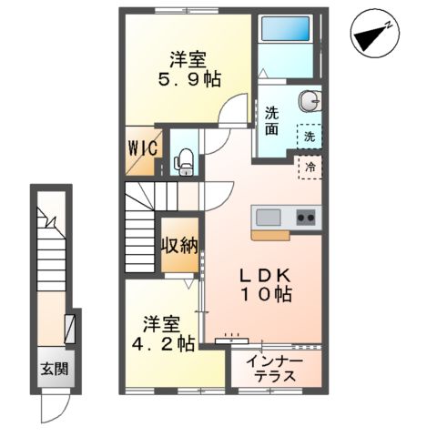 木更津市高柳新築アパートの間取り