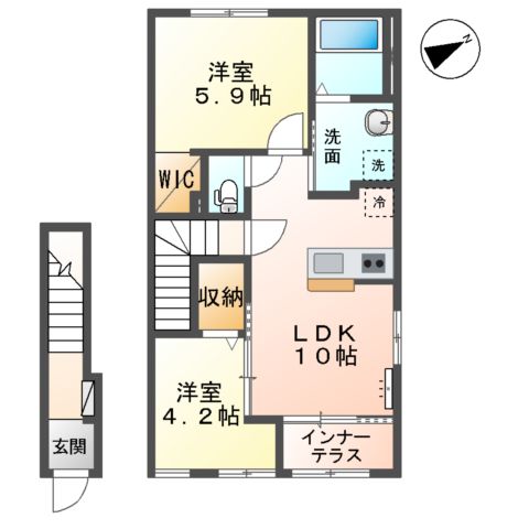 木更津市高柳新築アパートの間取り