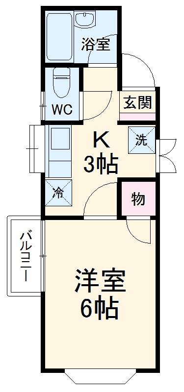 カーサ藤崎の間取り