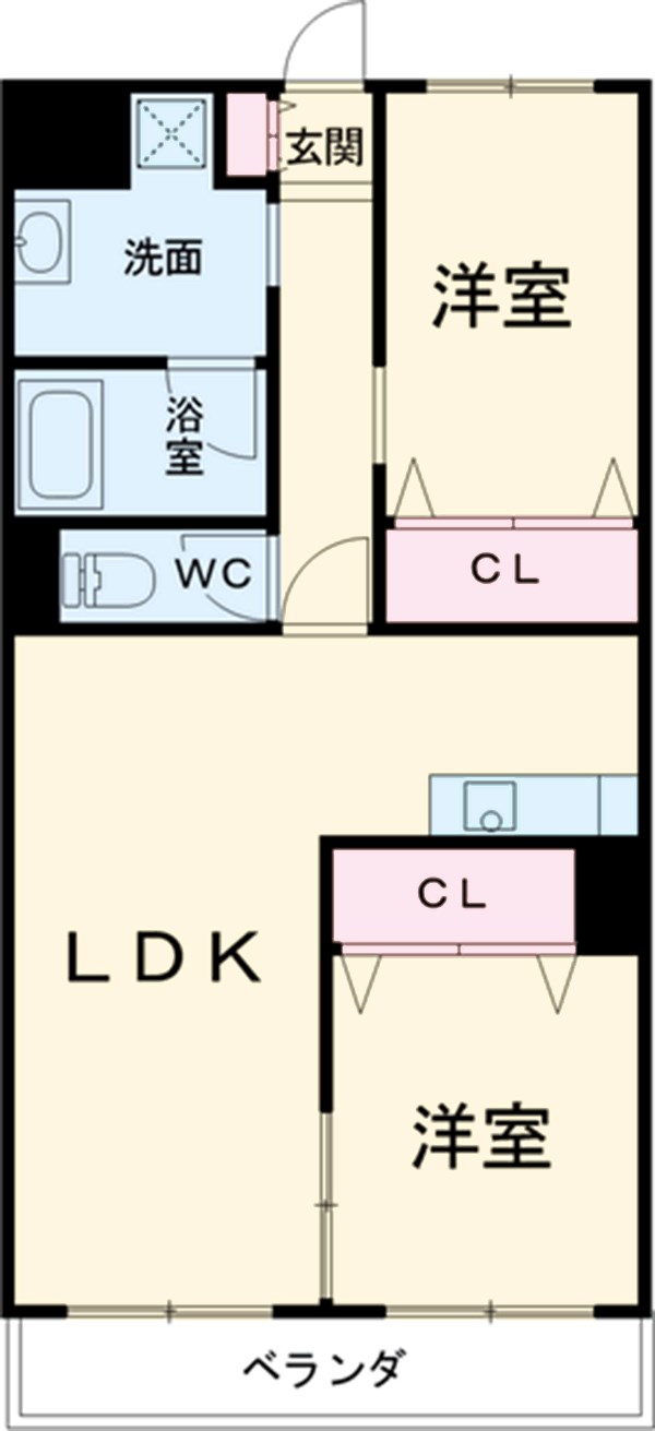 THE FAR SOUTH EASTの間取り
