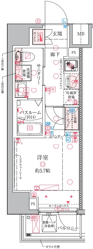 クレヴィスタ横浜関内の間取り