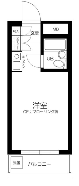 ラ・ヴィール池上・403号室の間取り