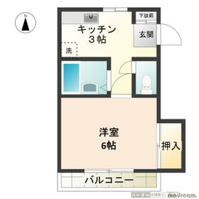 石橋ハイツの間取り