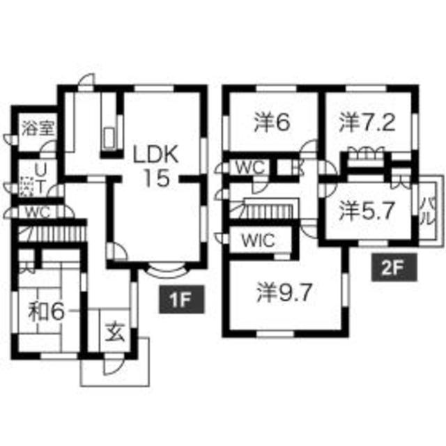 船橋市芝山7丁目貸家の間取り