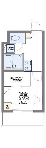 レオパレスカサ　リリオ・201号室の間取り