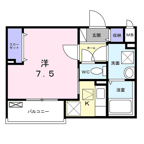 サンレーベ東垣外の間取り