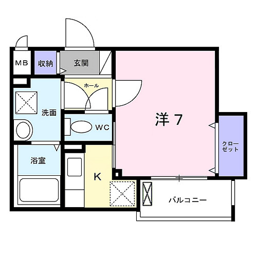 サンレーベ東垣外の間取り
