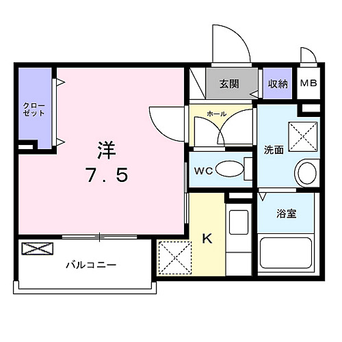 サンレーベ東垣外の間取り