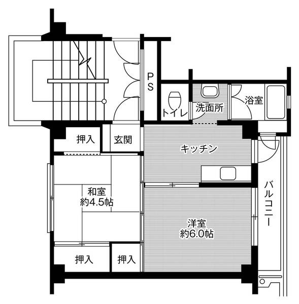 ビレッジハウス小林2号棟の間取り