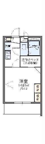 レオパレス240美里の間取り