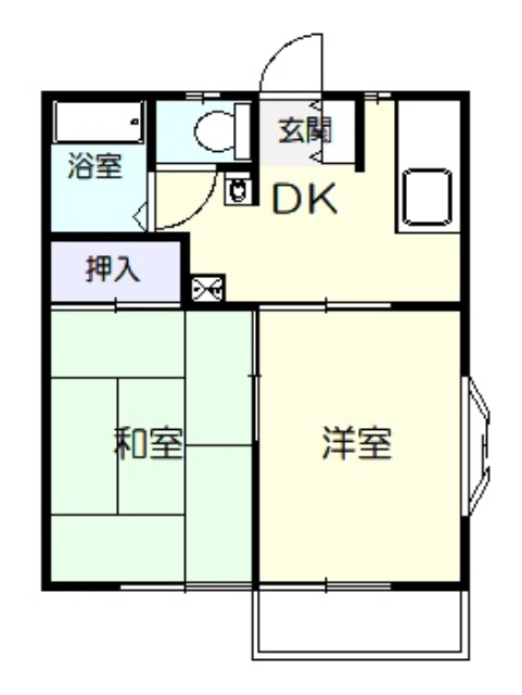 エステート連取の間取り