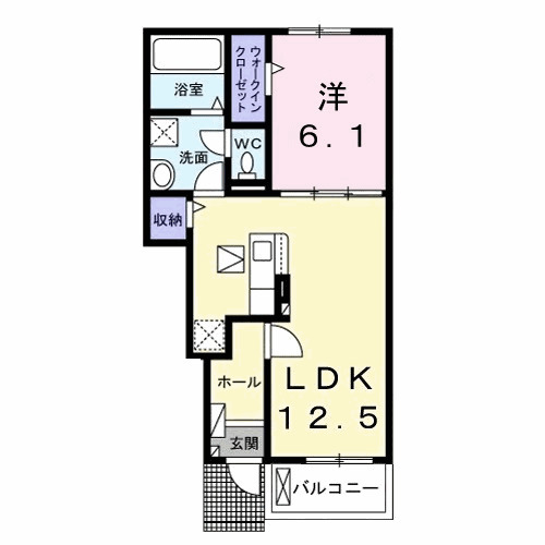 ソラーナ Aの間取り