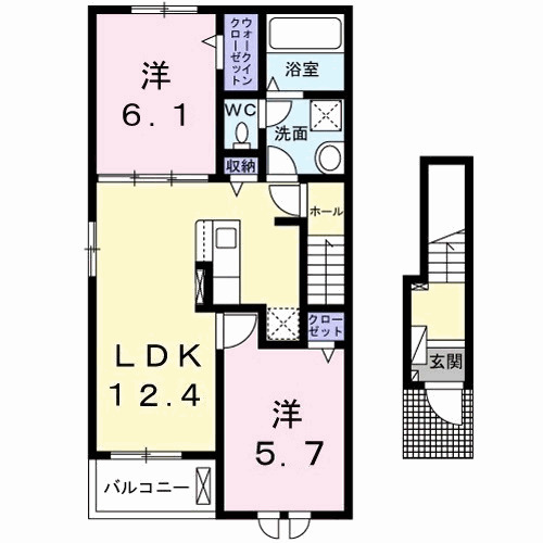 ソラーナ Aの間取り