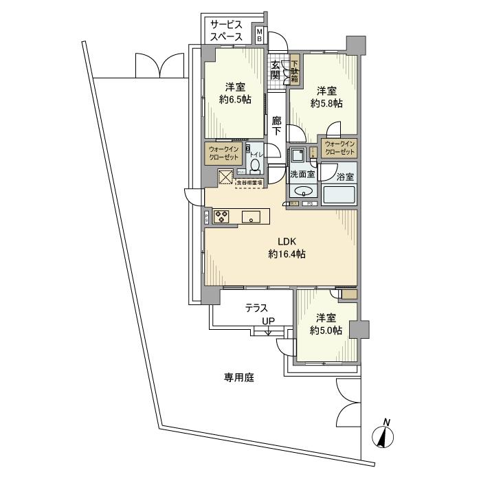 ルフォン横浜根岸の間取り
