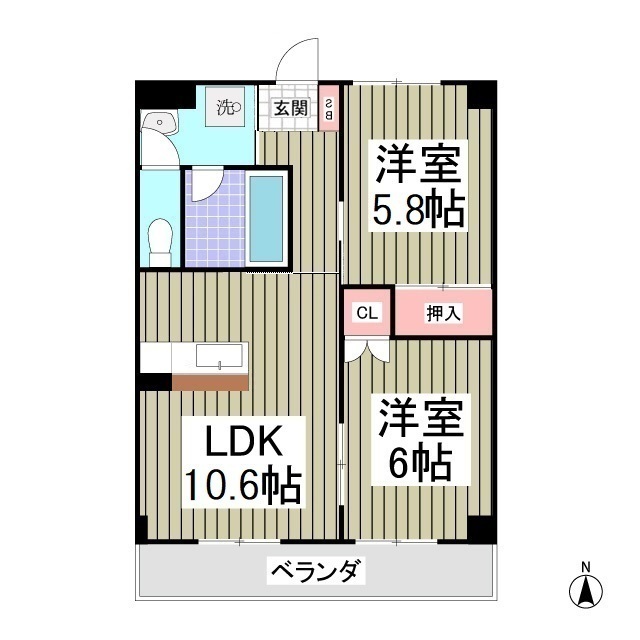 ハイグレード篠崎Ⅱの間取り