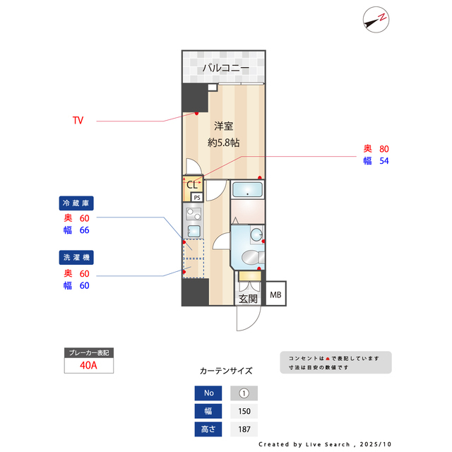 GENOVIAお花茶屋skygardenの間取り