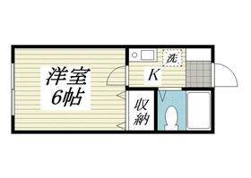 クラウン桃井・0103号室の間取り