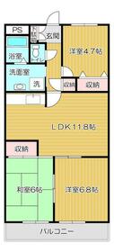アスティーロイヤル・602号室の間取り