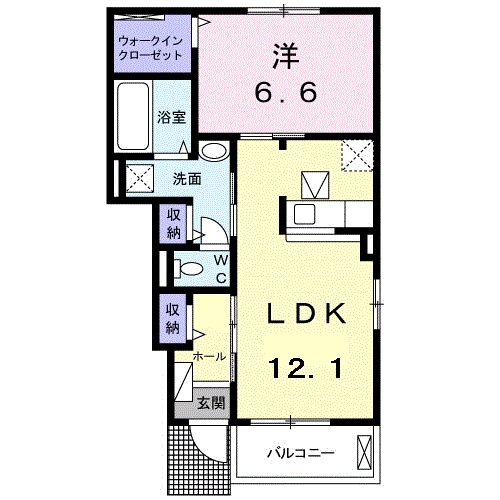 アドレ Bの間取り