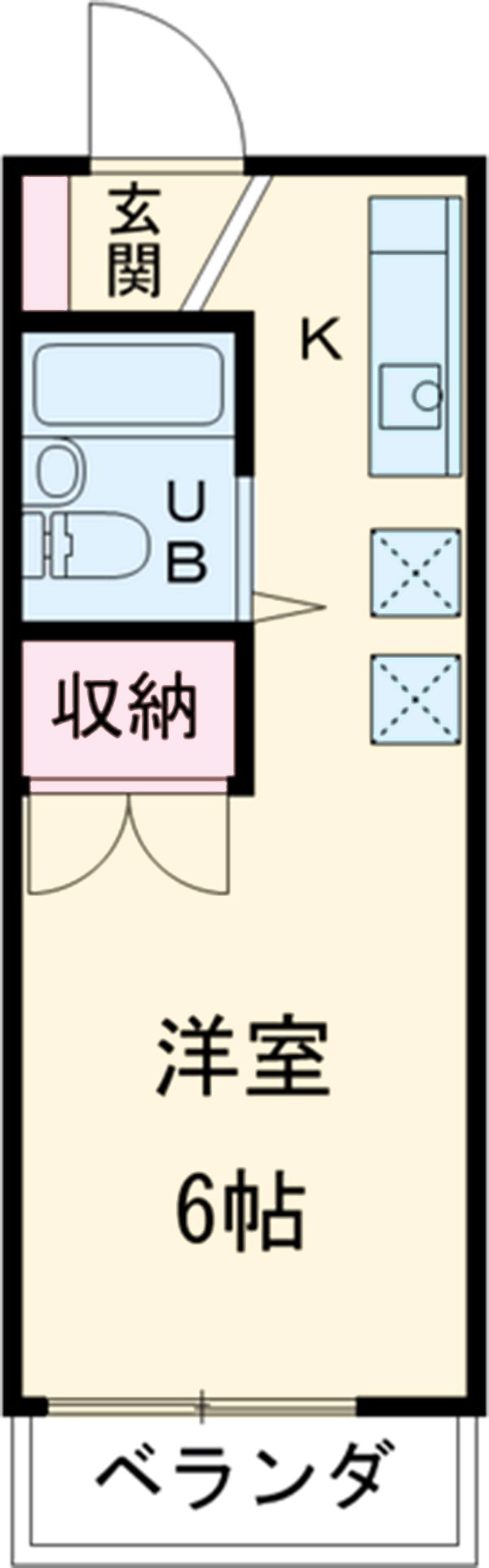 鶴岡コーポの間取り