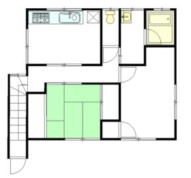 安針台テラスハウス 左の間取り
