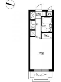 スカイコート横浜大口第2の間取り
