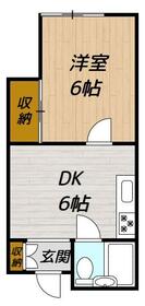 ハイツさざなみ・106号室の間取り